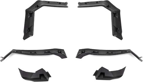 SuperATV Fender Flares Mud Guards for Can Am Defender HD 5/8 / 10 / MAX (See Fitment) | 2 Front, 2 Rear Flares | Extends 4" from The Body | Blocks Rocks, Dirt, Sand, Mud, & Debris in Saudi Arabia