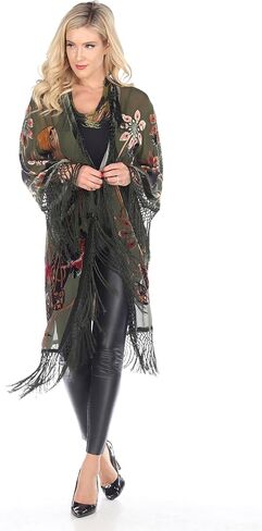 Aris A Hand-Beaded Silk Velvet Burnout Kimono in Saudi Arabia