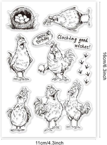 GLOBLELAND Funny Cat Mouse Clear Stamps for Cards Making Cartoon Animals Clear Stamp Seals Transparent Stamps for DIY Scrapbooking Photo Album Journal Home Decoration in Saudi Arabia