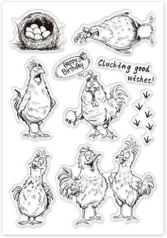 GLOBLELAND Funny Cat Mouse Clear Stamps for Cards Making Cartoon Animals Clear Stamp Seals Transparent Stamps for DIY Scrapbooking Photo Album Journal Home Decoration in Saudi Arabia