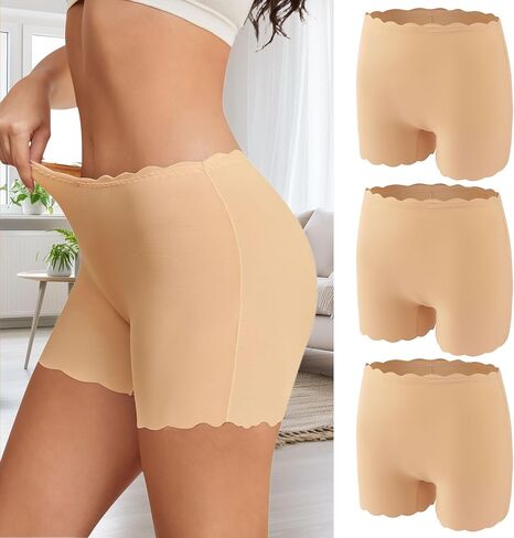 Womens Boyshorts Underwear Seamless Boxer Briefs Full Coverage Soft Stretch Boxer Shorts in Saudi Arabia