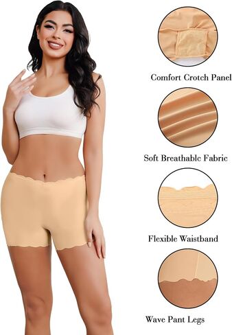Womens Boyshorts Underwear Seamless Boxer Briefs Full Coverage Soft Stretch Boxer Shorts in Saudi Arabia