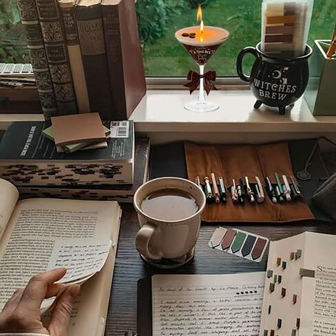 شموع قهوة اسبريسو مارتيني، هدايا شموع قهوة مارتيني للنساء والرجال في أعياد ميلادهم، شموع معطرة هدايا فريدة لمحبي القهوة، شمعة شمع الصويا الطبيعية لعيد الميلاد في المنزل وغرفة النوم وديكور بار القهوة in Kuwait