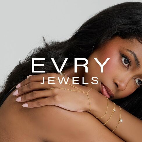 EVRY JEWELS سوار جزر المالديف مطلي بالذهب أو الفضة مقاوم للماء in Kuwait