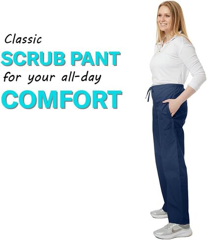 SPECTRUM UNIFORMS Unisex Scrub Pant Bottom Elastic and Drawstring Waist Pant Ideal for Medical Professionals Pant -Pack of 2 in Kuwait