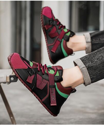 Fashionable Men's Large-Sized Lightweight Sports Shoes. Simple Design, Youthful and Energetic. Comfortable and Skin-Friendly Inner Lining. Anti-Slip Sole. Suitable for Running and Exercise. in Saudi Arabia