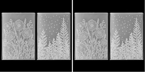 2pcs Embossing Folders, 4.5x6.3 Inch Textured Daisy Flower 3D Tree Woodland Background Plastic Embossing Folders for Card Making Scrapbooking Paper Crafts in Saudi Arabia