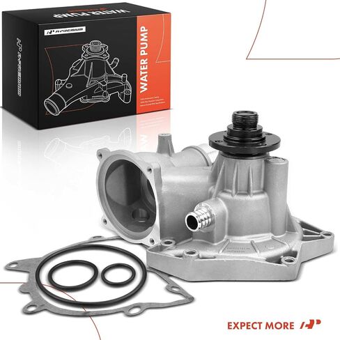 A-Premium Engine Water Pump W/O-Ring & Gasket [DOHC 8Cyl 4.0L] Compatible with BMW 740i [E38] 1995, 740iL [E38] 1995 & 840Ci [E31] 1994-1995, Replace for# 11510007043, 11511736203 in Saudi Arabia