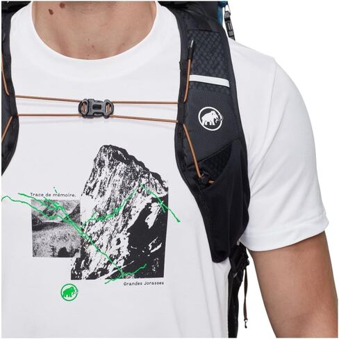 Mammut Ducan 22 - حقيبة ظهر خارجية للجنسين للتنزه سيرًا على الأقدام والجري والمغامرات اليومية، فضي اللون - أسود، 22 لتر in Kuwait
