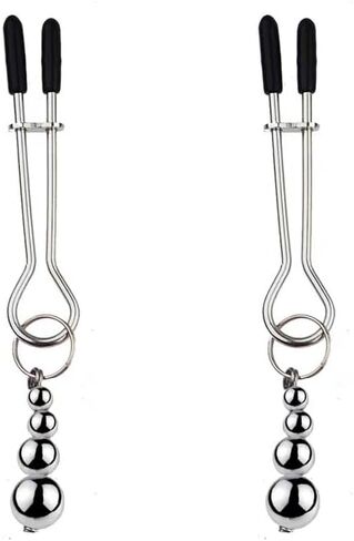 Body Clamps Jewelry Body Chain Non Piercing Nipple Rings Non-Piercing Adjustable Ball Beaded Fashion Jewelry in Kuwait