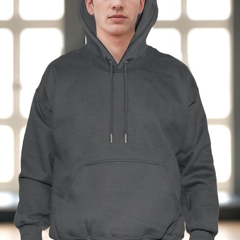 Elegant Comfort Cotton Hoodie, Ultra Soft Breathable Casual Midweight Hooded Pullover Sweatshirt for Men in Saudi Arabia