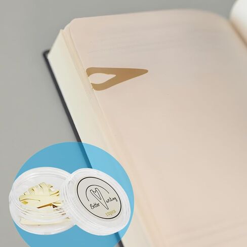 24 قطعة من سهام الكتب الذهبية، إشارات مرجعية معدنية صغيرة، علامات خطية للصفحات، مشابك علامات مع صندوق تخزين بلاستيكي للمعلمين والطلاب والقراء in Kuwait