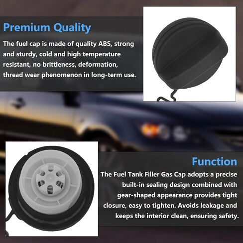 Fuel Tank Gas Cap BNYF-42-250,Compatible with Mazda 3 2004-2009, Mazda 5 2006-2010,Fuel Gas Cap Tank Filler Replaces BNYF-42-250 BNYF42250 in Saudi Arabia