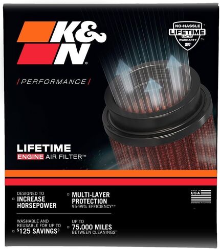 K&N High-Flow Original Lifetime Engine Air Filter: Increase Power & Acceleration, Washable, Premium, Replacement Car Air Filter: Compatible with 2011-2018 Audi (A6, A6 Quattro, A7, A7 Quattro) E-2987 in Saudi Arabia