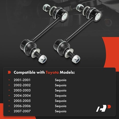 A-Premium 2 × وصلات قضيب التثبيت الخلفية، متوافقة مع Toyota Sequoia 2001-2007 in Saudi Arabia