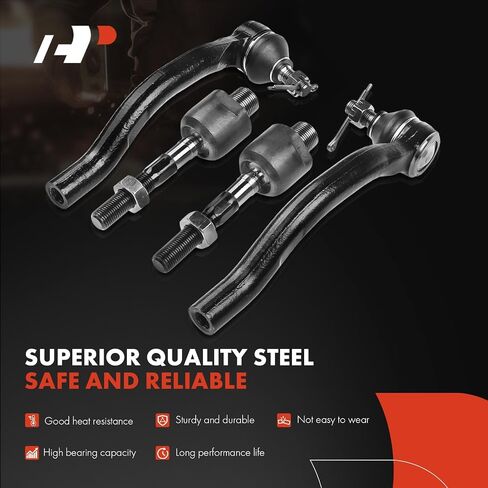 A-Premium Set of 8, Front Sway Bar Link, Upper Lower Ball Joint, Inner Outer Tie Rod End, Compatible with Honda Accord 2008 2009 2010 2011 2012 in Saudi Arabia