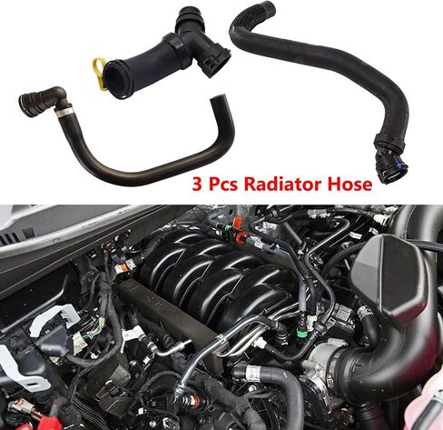 GXARTS Upper Radiator Hose Y-Connector Lower Degaus CL3Z 8260-A DR3Z-8566-A BL3Z 8C350-A Compatible with Ford F150 5.0L 2011 2012 2013 2014 2015 2016 2017 2018 2019 2020 in Saudi Arabia