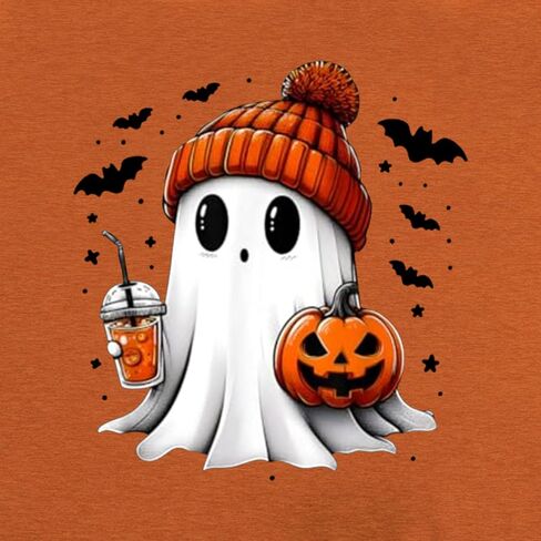Halloween Pumpkin Shirt Women Jack O Lantern Short Sleeve Funny Pumpkin Face Tee Tops in Saudi Arabia