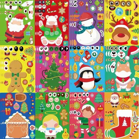 36 Sheets Halloween Stickers for Kids, Make Your Own Halloween Stickers, Halloween Crafts for Kids, Halloween Party Favors Games Stickers, Trick or Treat Halloween Party Supplies in Kuwait