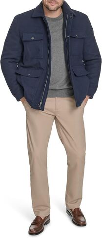 سترة Tommy Hilfiger الرجالية من مزيج الصوف بأربعة جيوب من Tommy Hilfiger in Saudi Arabia