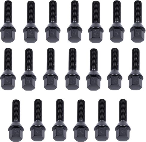 MOTOKU 20Pcs M12x1.5 Extended Wheel Lug Bolts Conical Seat 40mm Shank for BMW M5 Z3 Z4 E36 E46 E60 E90 E92 E93 E24 E24 E63 128i 135i 318i 320i 325i 328i 335i M3 525i 528i 530i 535i M5 545i 550i in Saudi Arabia