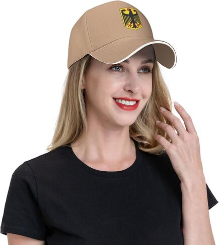 Germany National Emblem Hat Support Germany Coat of Arms Baseball Cap German Hat for Women Men in Saudi Arabia