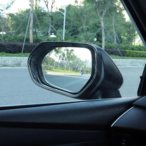 Side Rearview Mirror Rain Shield Protector Cover Sun Visor Shade Eyebrow Trim 2PCS for Toyota Camry 2018~2025 Exterior Accessories Decoration Black in Saudi Arabia