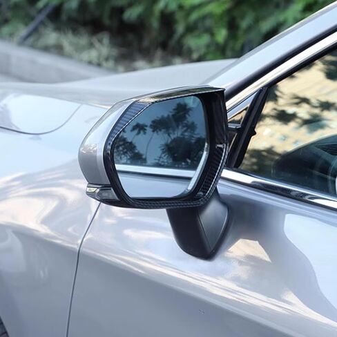 Side Rearview Mirror Rain Shield Protector Cover Sun Visor Shade Eyebrow Trim 2PCS for Toyota Camry 2018~2025 Exterior Accessories Decoration Black in Saudi Arabia