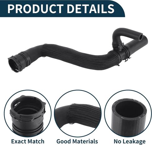 Radiator Hose Heater Hose No.68246567AA for Jeep Renegade 1.3L 2.4L 2015-2021 Rubber Upper Hose Black 1 Pc in Saudi Arabia
