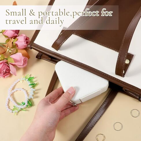 12 Pcs Travel Jewelry Case Bridesmaid Proposal Box PU Leather Small Jewelry Box Mini Jewelry‘ Organizer for Earrings Rings Necklaces Women Girls Bridesmaid Proposal Gifts in Saudi Arabia