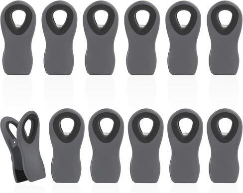 VNDUEEY 12 Pack Chip Clips Bag Clips, Magnetic Clips, Clips for Food Packages, Snack Bag Clips for Food Storage, Fridge Magnet Clips, Food Sealing Clips, Colorful in Kuwait