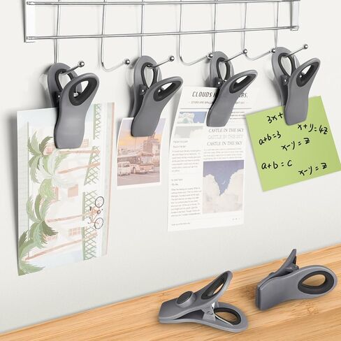 VNDUEEY 12 Pack Chip Clips Bag Clips, Magnetic Clips, Clips for Food Packages, Snack Bag Clips for Food Storage, Fridge Magnet Clips, Food Sealing Clips, Colorful in Kuwait