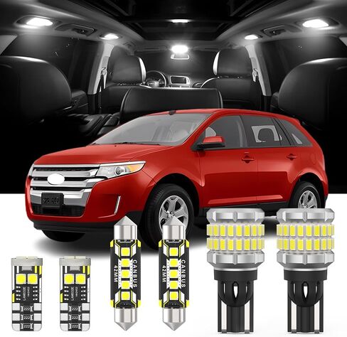 AENVTOL 13 Pieces Edge LED Interior Lights for Ford Edge 2007 2008 2009 2010 2011 2012 2013 2014 2015 White Interior LED Bulbs + License Plate Lights, Install Tool in Saudi Arabia