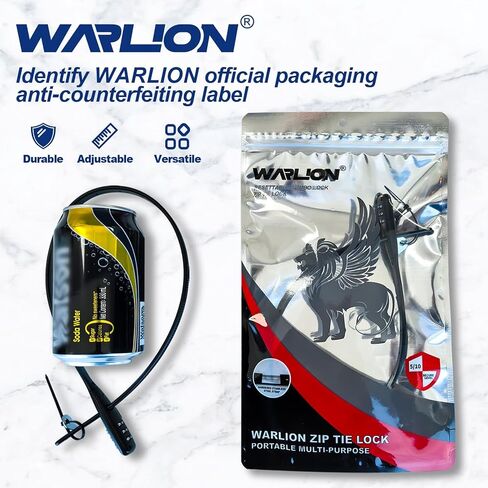 قفل ربط بسحاب - قفل كابل قابل للتعديل مكون من 3 أرقام، لرف الدراجة، وخوذة الدراجة النارية، ولوح التزلج، والباب الفرنسي، وعربة الأطفال والخزانة - مثالي للأمان خفيف الوزن (3 عبوات) in Kuwait