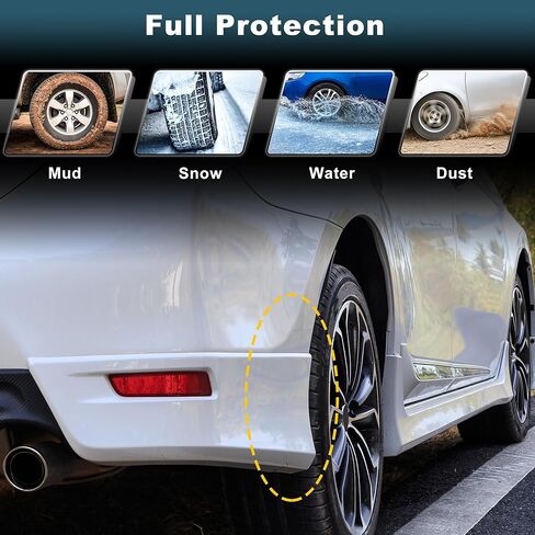 Truck Mud Flaps Splash Guards for Dodge for Ram 1500 2019-2025 with OEM Fender Flares(New Body Style) Front Rear Wheel Fender Mud Guards Protection Kit in Saudi Arabia