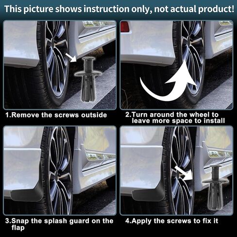 Truck Mud Flaps Splash Guards for Dodge for Ram 1500 2019-2025 with OEM Fender Flares(New Body Style) Front Rear Wheel Fender Mud Guards Protection Kit in Saudi Arabia