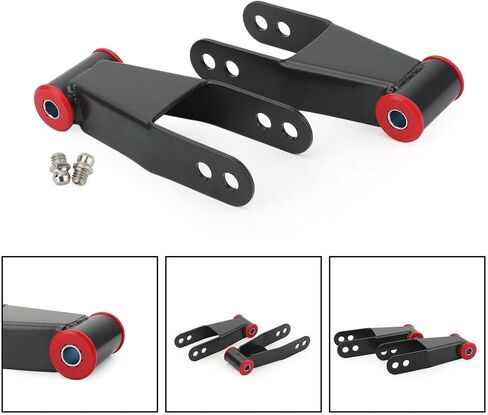 2" Suspension Rear Drop Leaf Spring Shackle Kit Fits 1973 1974 1975 1976 1977 1978 1979 1980 1981 1982 1983 1984 1985 1986 1987 Chevy C10 2WD in Saudi Arabia