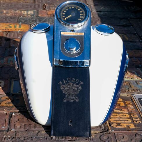 مريلة Dirty Gringo Fatboy الجلدية المخصصة لخزان الغاز المتوافقة مع Harley Davidson Softail in Kuwait