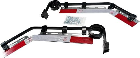 Angled Mud Flap Hangers 2 coils Damping Spring with Aluminum Mud Flap Reflector Fender Reflective Tape for Heavy Duty Semi Trucks Trailers in Saudi Arabia