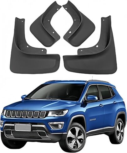 Mud Flaps Splash Guards for Jeep Compass(2.0L/2.4L) 2017-2025, All Weather Mudguards Front Rear Fenders, No Drilling, Car Exterior Accessories in Saudi Arabia