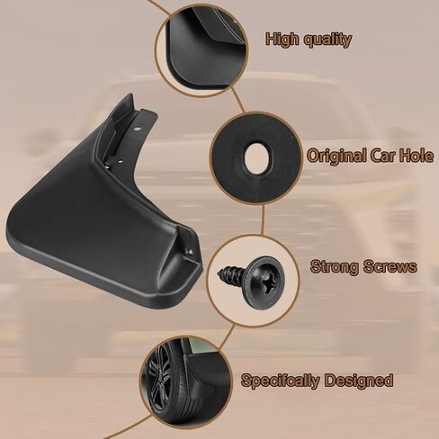 Mud Flaps Splash Guards for Jeep Compass(2.0L/2.4L) 2017-2025, All Weather Mudguards Front Rear Fenders, No Drilling, Car Exterior Accessories in Saudi Arabia
