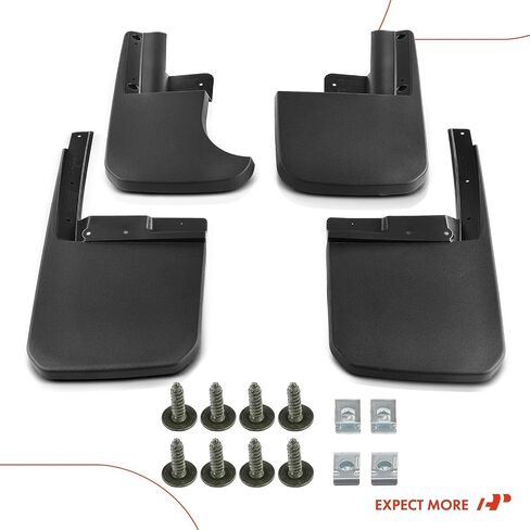 مجموعة A-Premium مكونة من 4 قطع من واقيات الطين مع مجموعات أدوات متوافقة مع Jeep JT Series Gladiator 2020 2021 2022 2023 2024، الأمامي والخلفي in Saudi Arabia