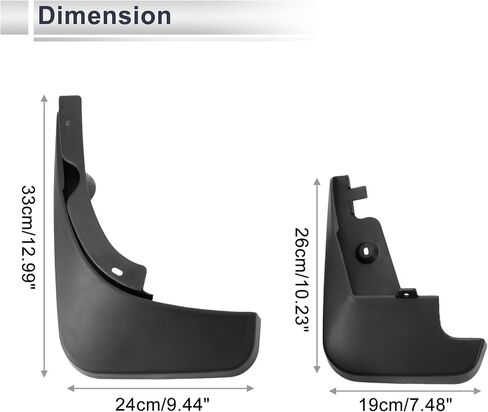 X AUTOHAUX 1set Front and Rear Mud Flaps Splash Guards Mud Guards for Audi Q5 2009-2016 W/Mount Accessories in Saudi Arabia