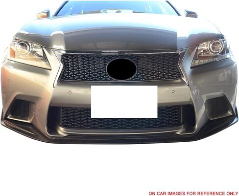 Front Bumper Lip Compatible with 2013-2015 Lexus GS350 GS450h F Sport Model, Black PU Front Lip Finisher Under Chin Spoiler Add On by IKON MOTORSPORTS, 2014 in Saudi Arabia