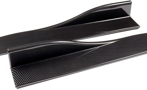 Q1-TECH, 9-Piece Front Bumper Lip & Side Skirt Extensions Diffuser Compatible with 2011 2012 2013 Hyundai Elantra Sedan Only, Front Lip Spoiler Air Chin Splitter ABS (Painted Carbon) in Saudi Arabia