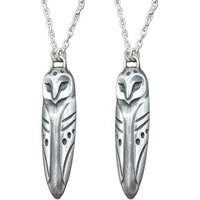 Lucky Silver Owl Necklace,Vintage Owl Pendant,Owl Clavicle Chain with Moon and Stars,Couple Clavicle Eagle Chain Jewelry Party Accessories Gift,for Women Men Gifts in Saudi Arabia
