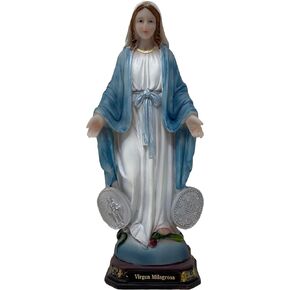 Mi Santuario Statue of Miraculous Virgin, made of resin. 8 inch Tall in Saudi Arabia