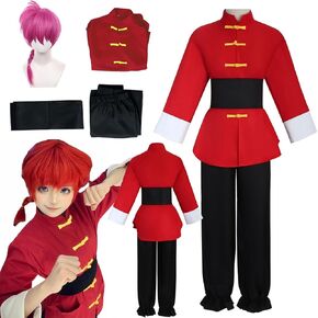 Ranma 2/1 Cosplay Costume Kung Fu Outfit Women Halloween Set Full Adult in Saudi Arabia