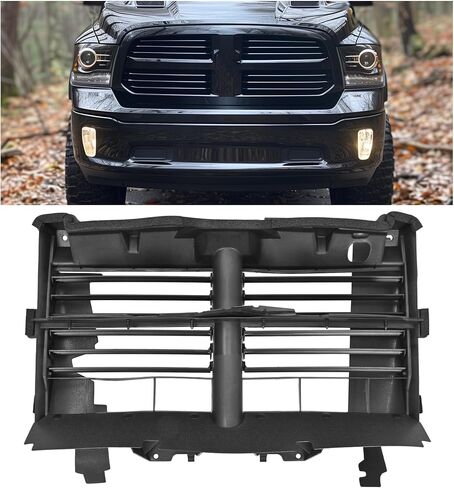 HECASA Active Grille Shutter Assembly w/o Actuator Compatible with 2013-2018 Ram 1500 2019-2024 Ram 1500 Classic Replacement for CH1206110 68302660AA 68302660AB Radiator Shutter in Saudi Arabia