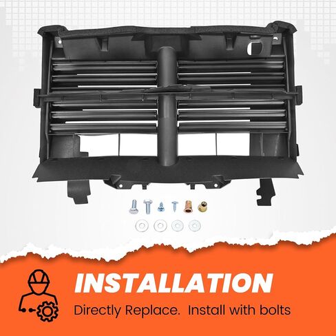 HECASA Active Grille Shutter Assembly w/o Actuator Compatible with 2013-2018 Ram 1500 2019-2024 Ram 1500 Classic Replacement for CH1206110 68302660AA 68302660AB Radiator Shutter in Saudi Arabia